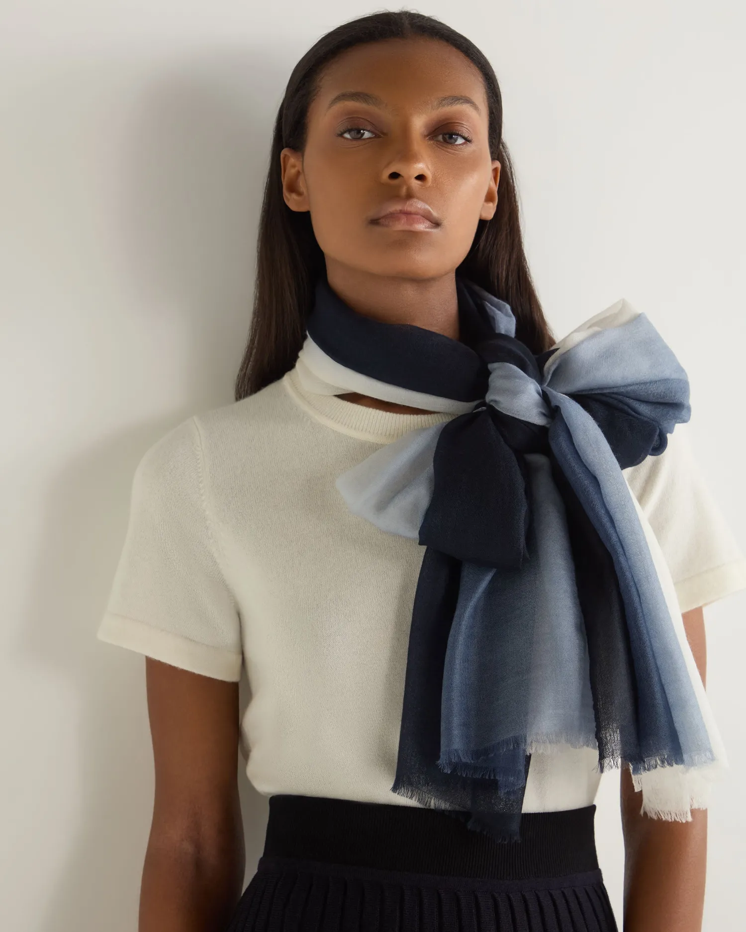 Women N.Peal Cashmere Scarves | Brooklyn*Women's Dip Dye Cashmere Scarf