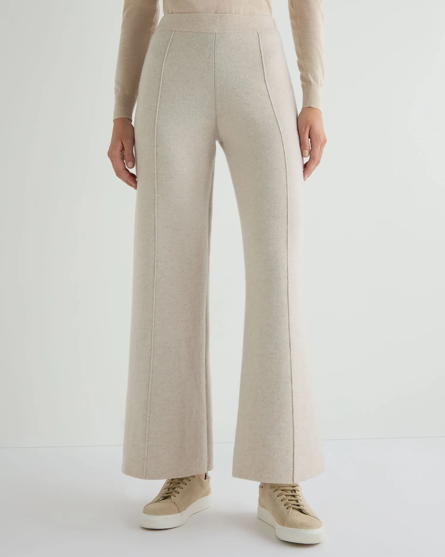 Women N.Peal White | Natural*Women's Double Face Pants