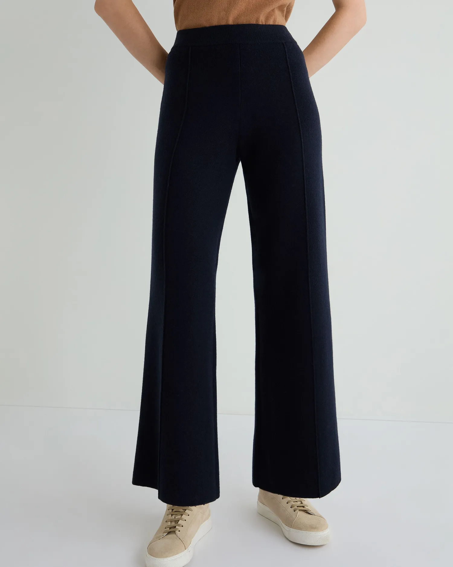 Women N.Peal Navy | Blue*Women's Double Face Pants