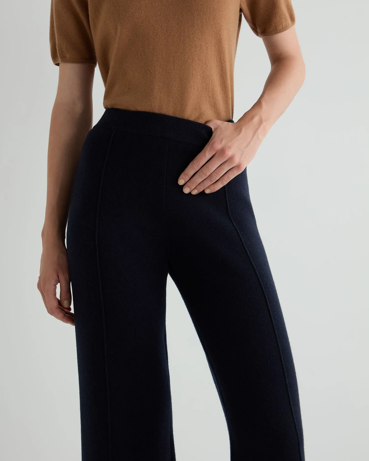 Women N.Peal Navy | Blue*Women's Double Face Pants