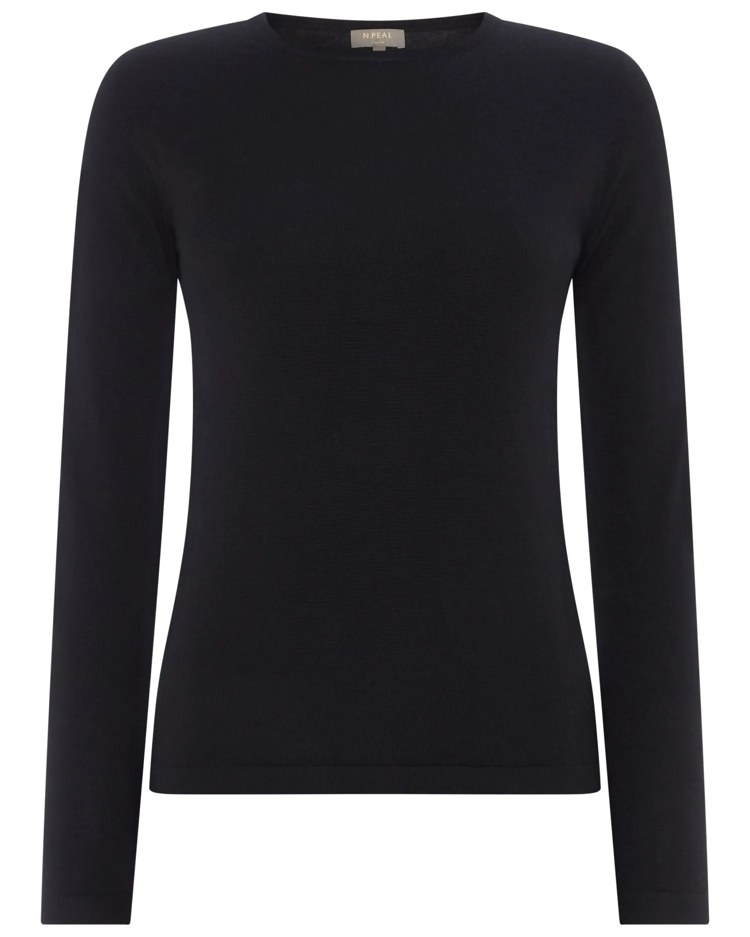 Women N.Peal Black | Superfine Cashmere*Women's Eden Superfine Cashmere Round Neck Top