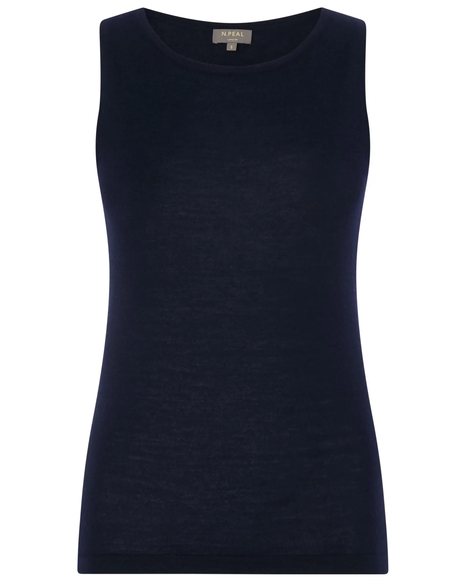 Women N.Peal Navy | Blue*Women's Ella Superfine Cashmere Shell Top