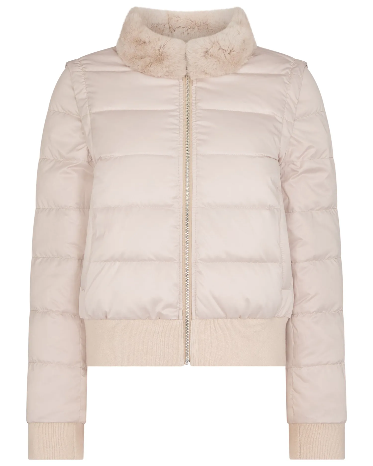 Women N.Peal White | Natural*Women's Eva Birdseye Fur Jacket