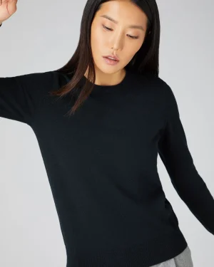 Women N.Peal Classic Cashmere | Organic Cashmere*Women's Evie Classic Round Neck Cashmere Sweater