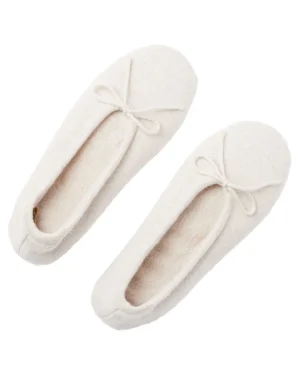 Women N.Peal Homeware | Fur Trim Accessories*Women's Fur Lined Cashmere Slippers