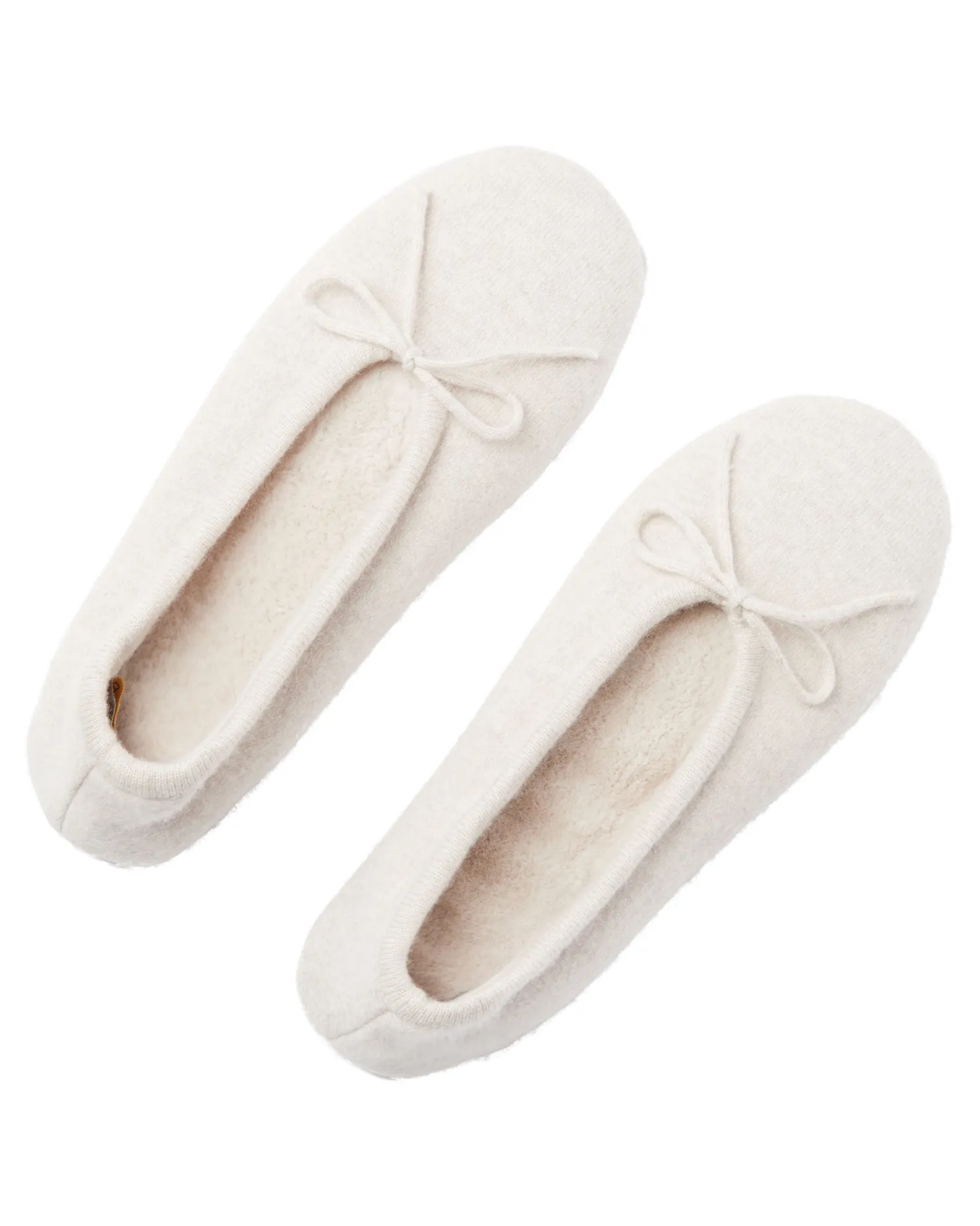 Women N.Peal Homeware | Fur Trim Accessories*Women's Fur Lined Cashmere Slippers