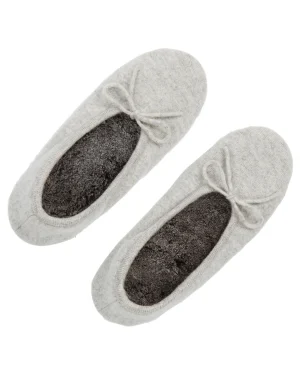 Women N.Peal Homeware | Fur Trim Accessories*Women's Fur Lined Cashmere Slippers