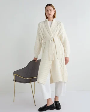 Women N.Peal White | Natural*Women's Hero Concept Cashmere Cardigan