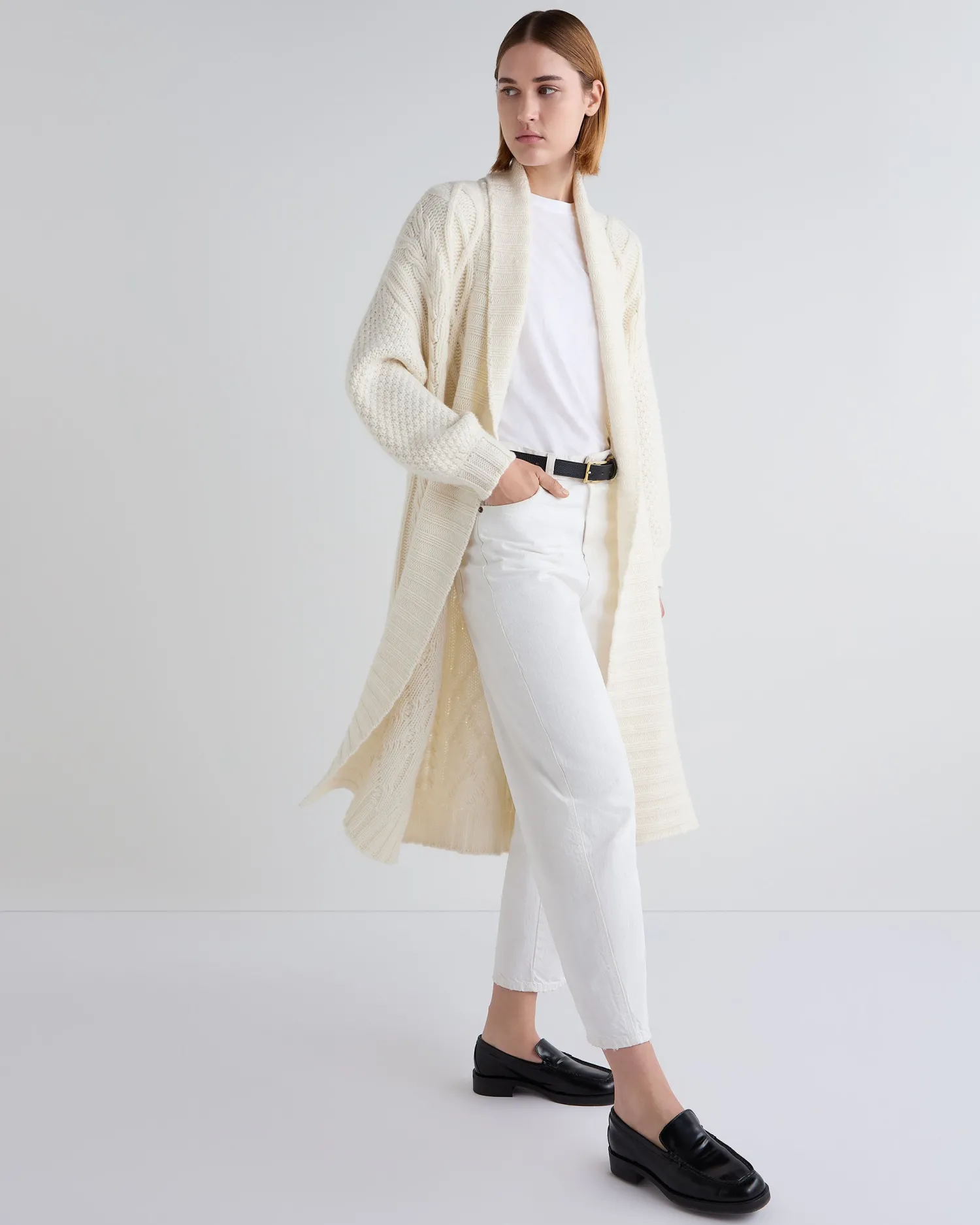Women N.Peal White | Natural*Women's Hero Concept Cashmere Cardigan