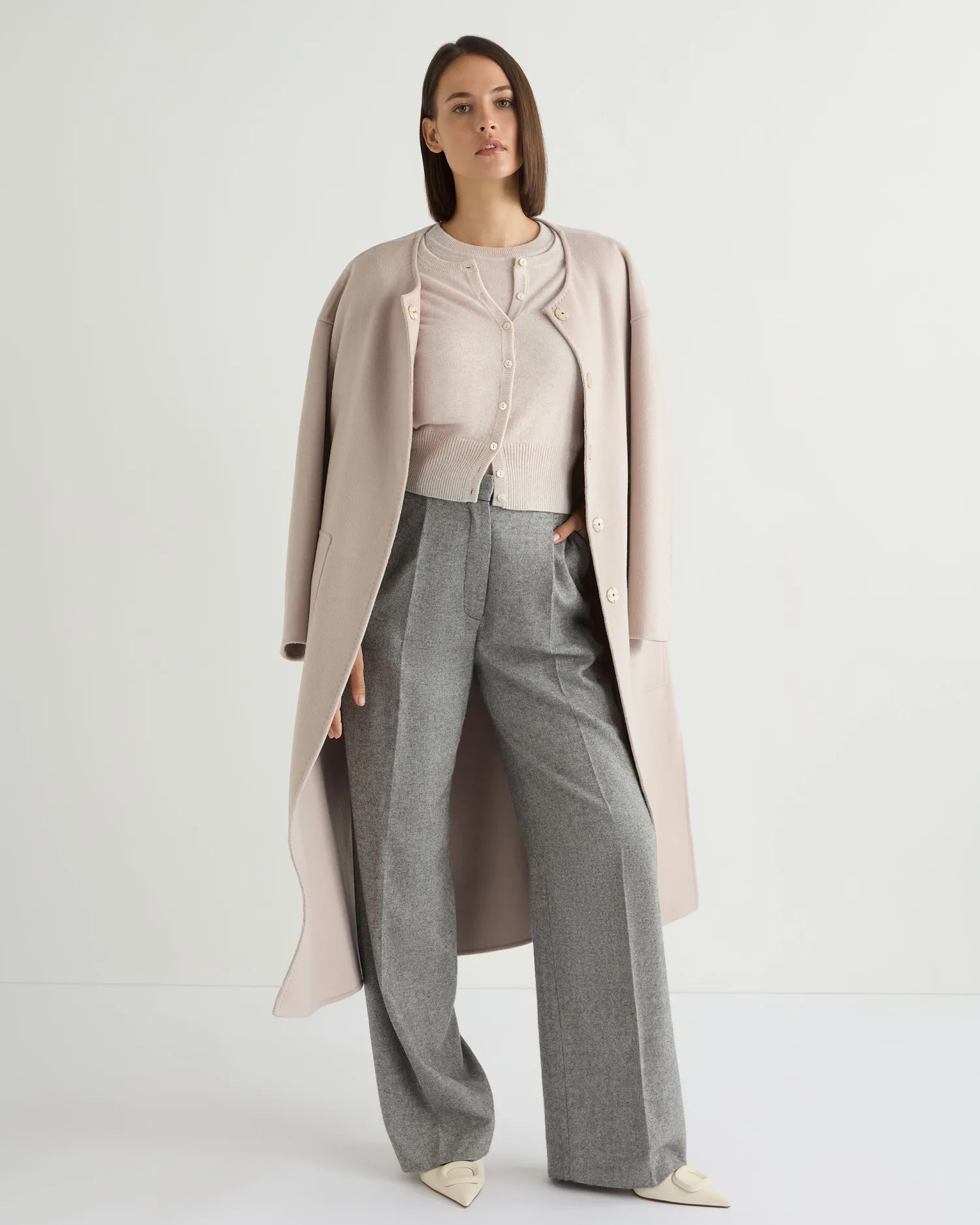 Women N.Peal White | Natural*Women's Ivy Cropped Cashmere Cardigan