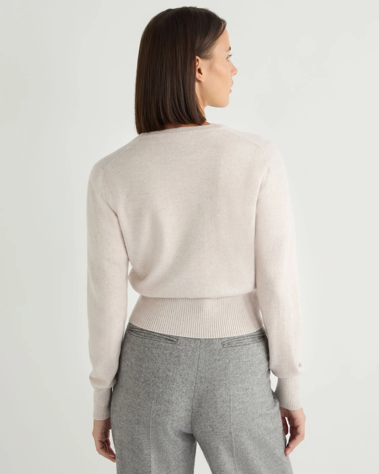 Women N.Peal White | Natural*Women's Ivy Cropped Cashmere Cardigan