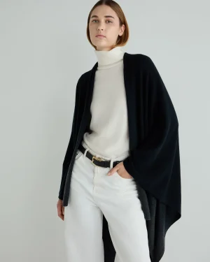 Women N.Peal Navy | Blue*Women's Lily Ombre Cashmere Cape