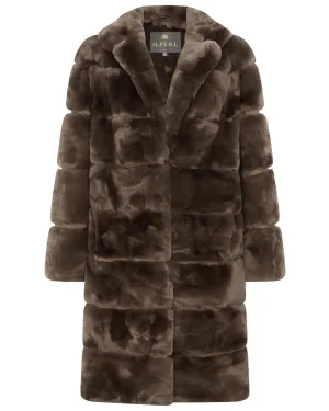 Women N.Peal Brown | Coats & Jackets*Women's Long Rex Rabbit Coat