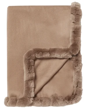 Women N.Peal Fur Trim Accessories | Pashminas, Wraps & Shawls*Women's Meribel Woven Fur Trim Cashmere Shawl