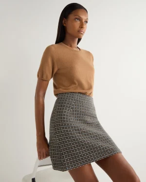 Women N.Peal Brown | Classic Cashmere*Women's Milly Classic Cashmere T-Shirt