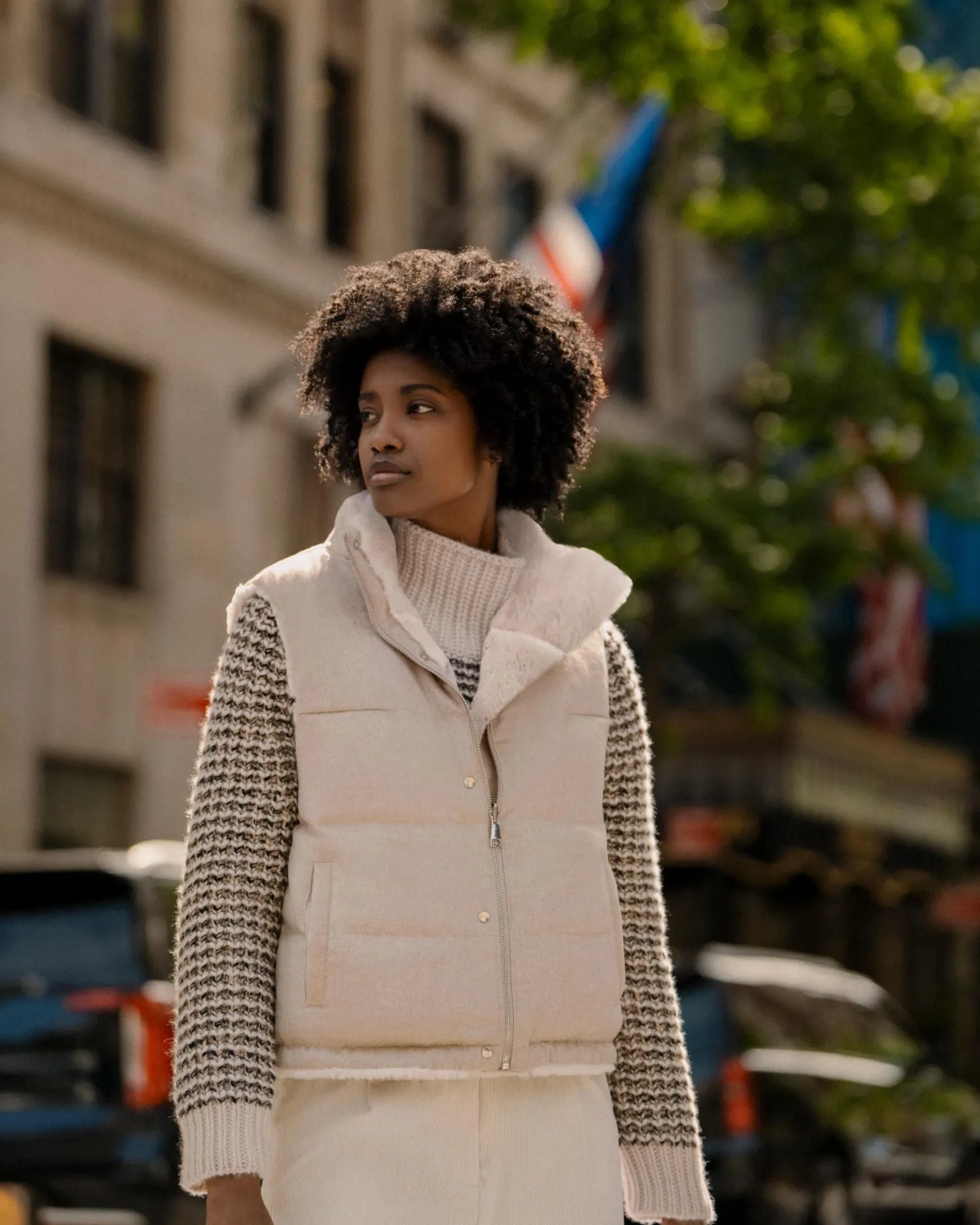 Women N.Peal Natural | Brown*Women's Reversible Rex Gilet PRE-ORDER