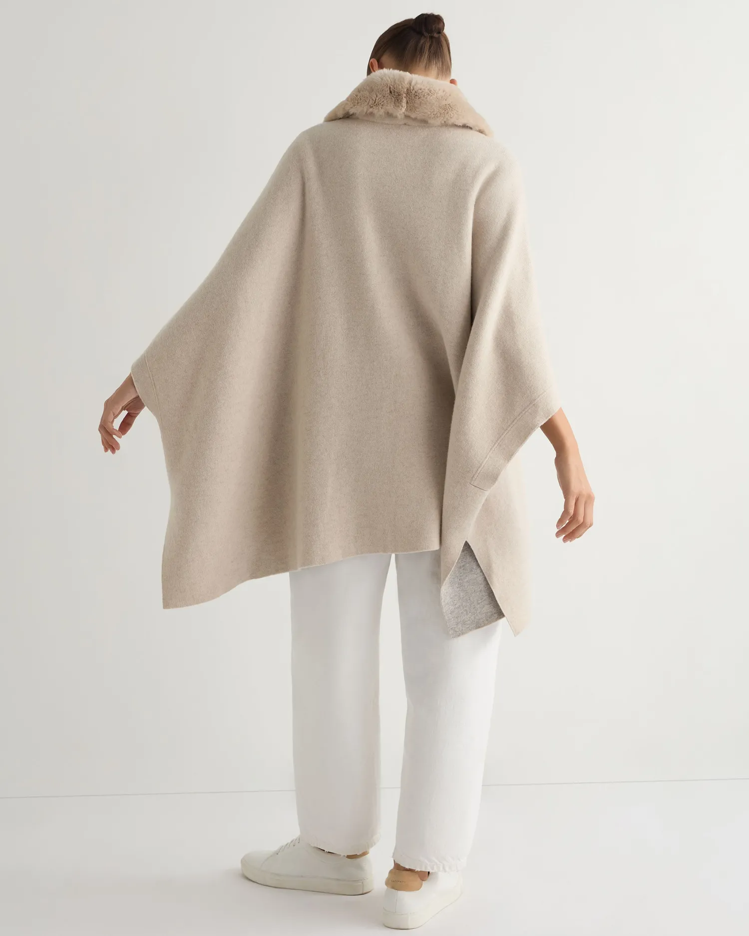 Women N.Peal White | Natural*Women's Rex Collar Cape