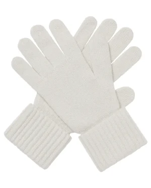 Women N.Peal Gloves*Women's Ribbed Cashmere Gloves With Lurex