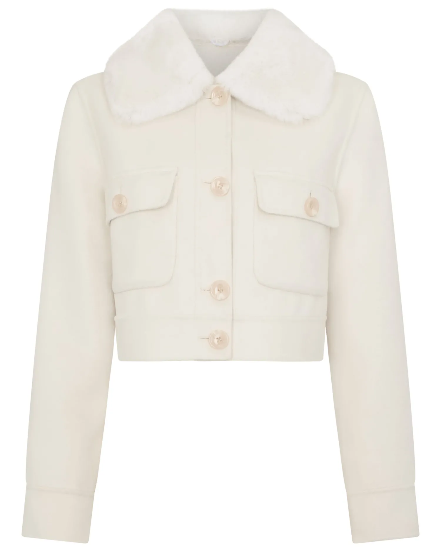 Women N.Peal White | Natural*Women's Rosie Rex Collared Jacket
