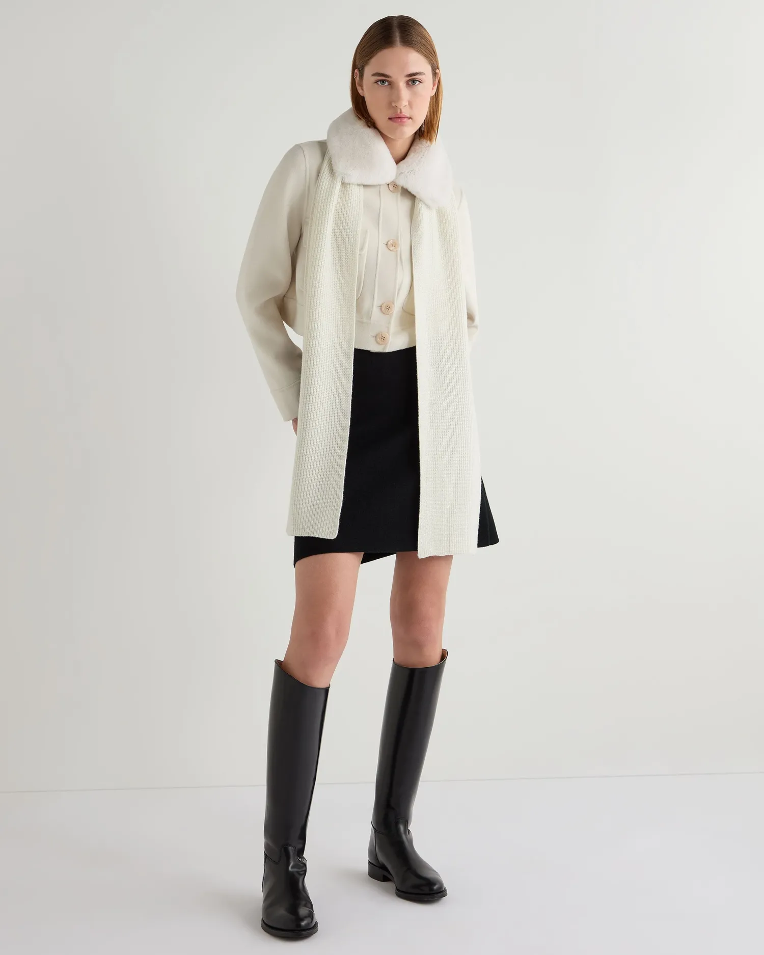 Women N.Peal White | Natural*Women's Rosie Rex Collared Jacket