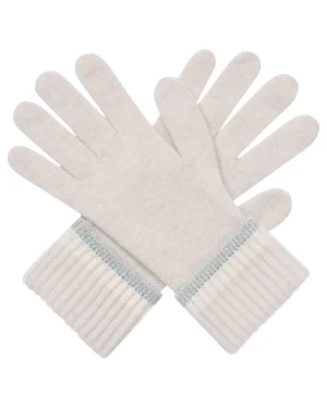 Women N.Peal Gloves*Women's Sparkle Cuff Cashmere Gloves With Lurex